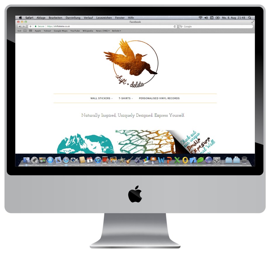 Website of Shift+Delete