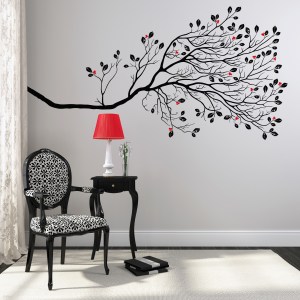 Large Berry Branch Wall Sticker