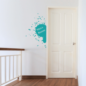 Personalised Splash Wall Sticker_1