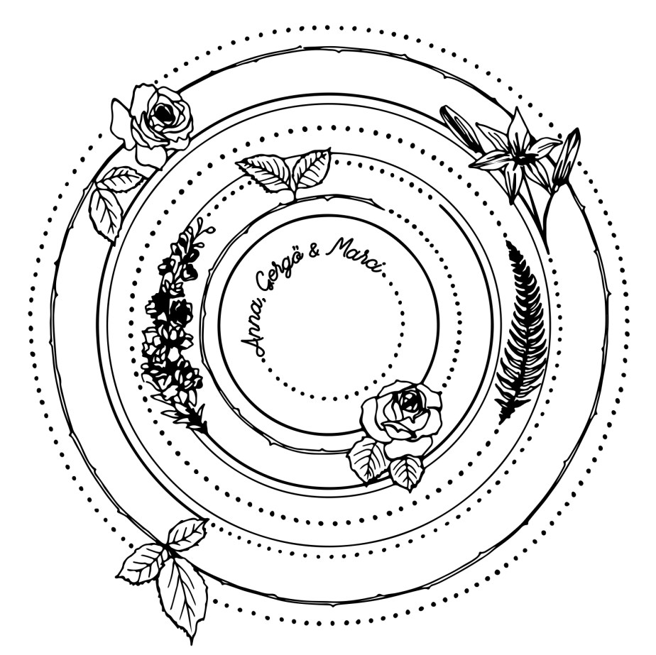 Greeting card pattern for Christening