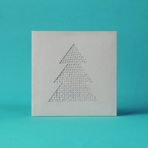 Hand-made Christmas tree card