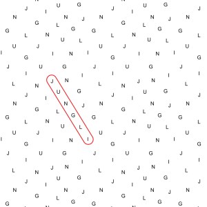 Word search pattern for Jungli by Nature