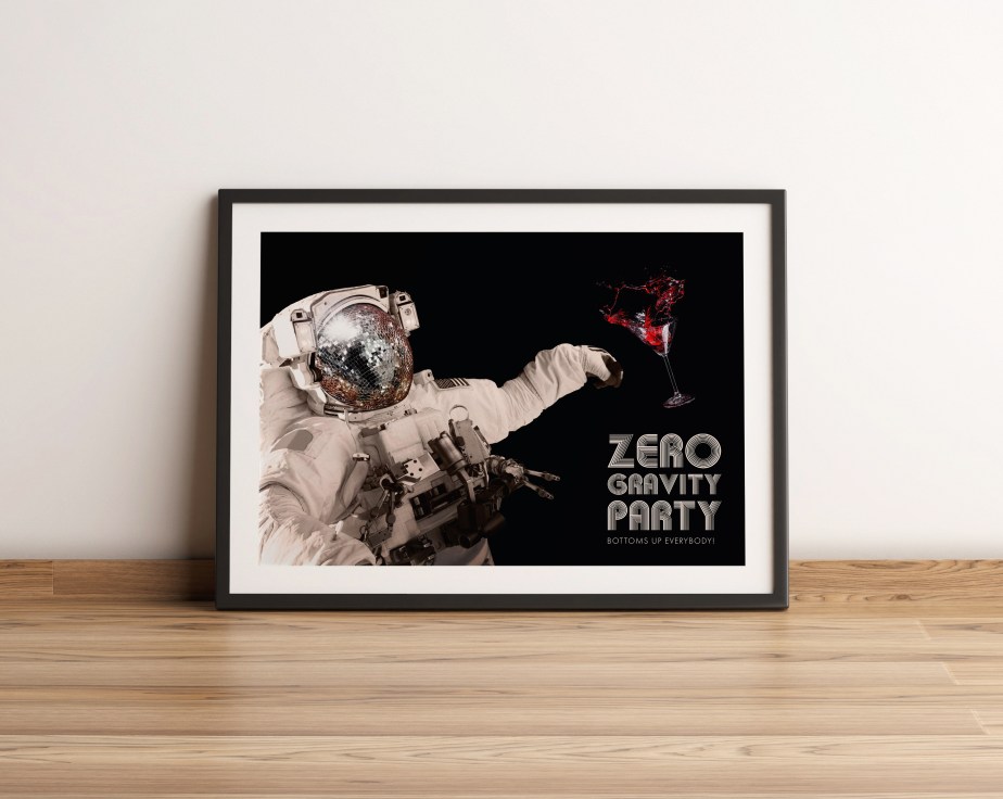 Zero Gravity Party Poster